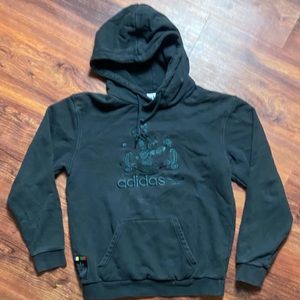 Disney x Adidas Hoodie Subtle Embroidered Goofy Logo Rare